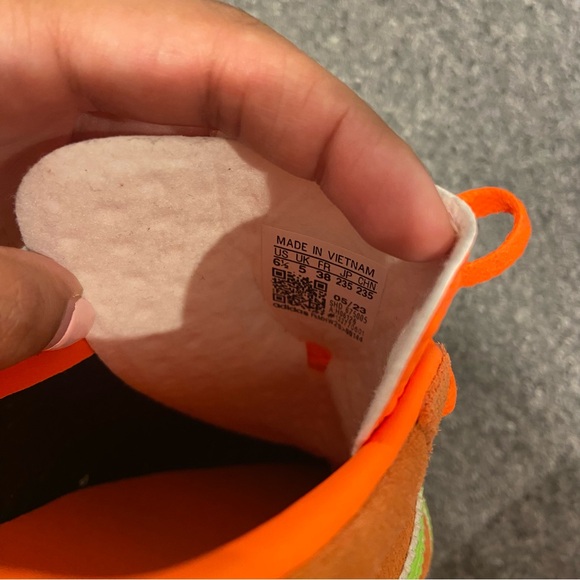 Adidas Gazelle Bold Solar Orange Sneakers - Picture 6 of 7